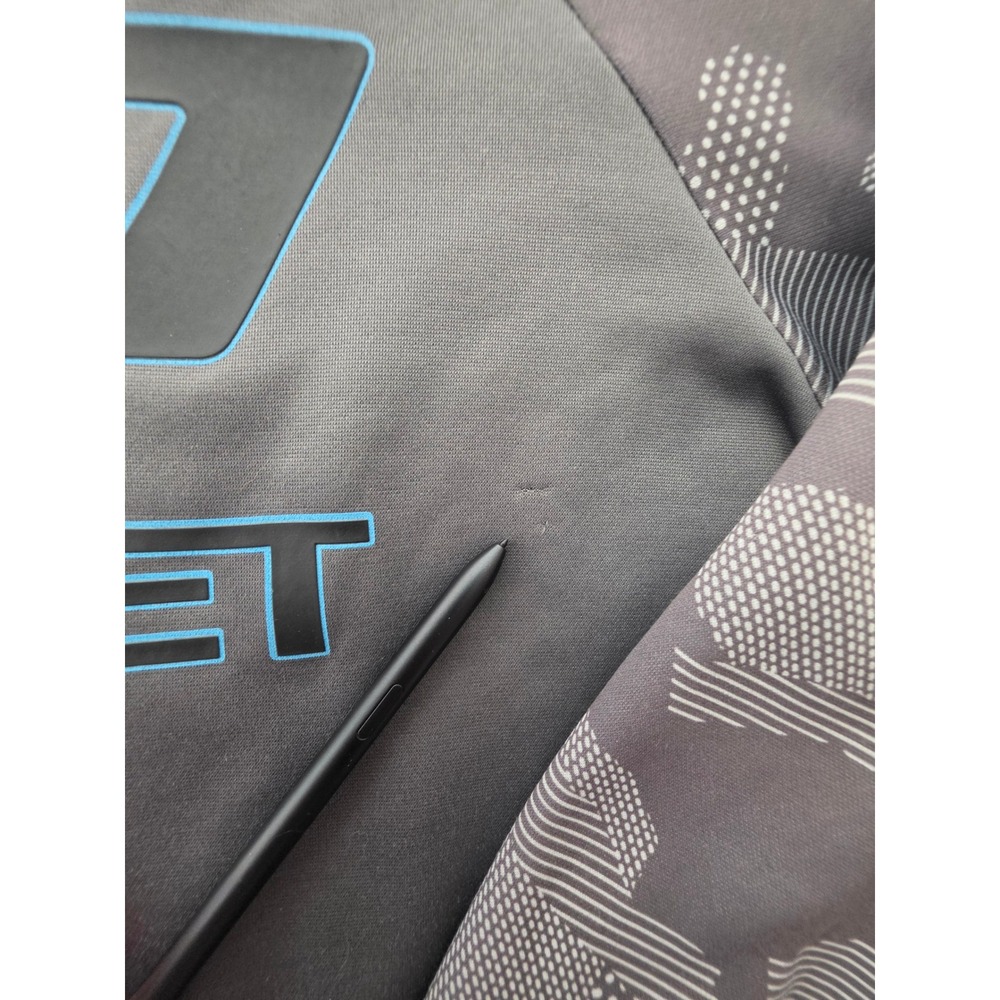 Chevrolet Hoodie Mens Large Gray Blue Good Camo Raglan Performance Pullover - Picture 4 of 7